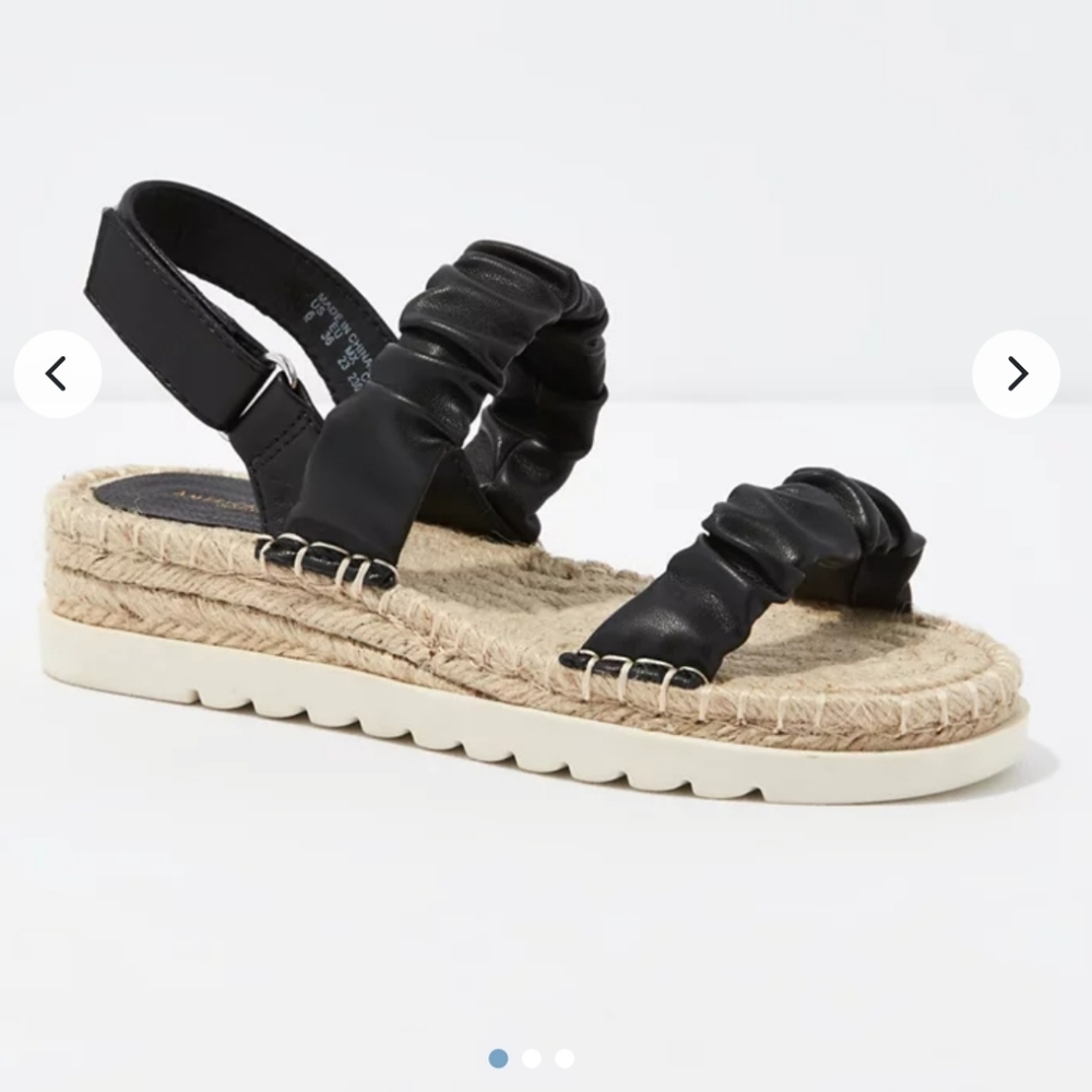 NWT American Eagle Espadrille Wedge Sandal Sz 9